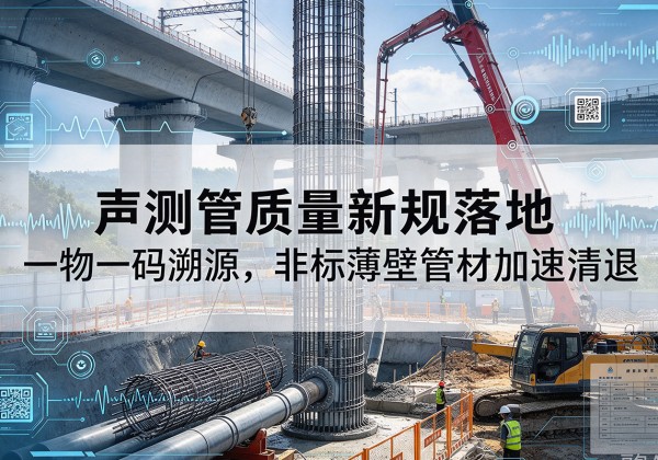 肃南声测管质量新规落地，一物一码溯源，非标薄壁管材加速清退