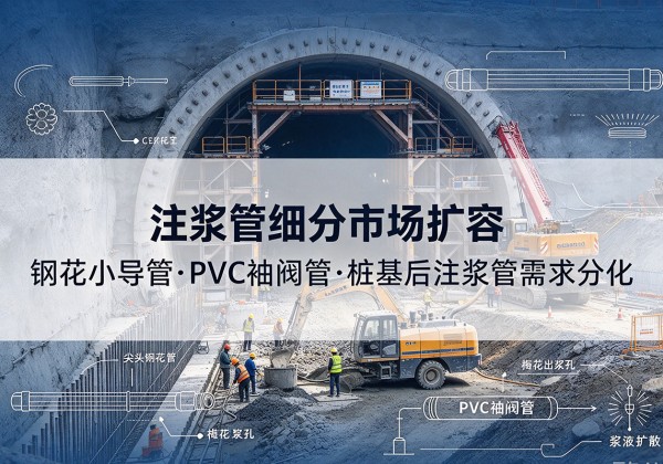 肃南注浆管细分市场扩容，隧道钢花小导管、PVC 袖阀管、桩基后注浆管需求分化